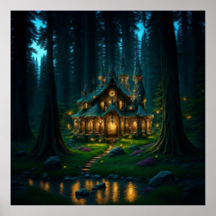 Elven Glade Castle Poster