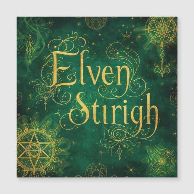 Elven Stirigh – Sigils in Green (Frente)