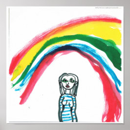 Em Algum Lugar Sob Um Impressão Arco-Íris