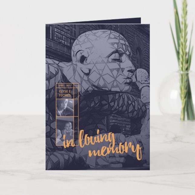 em anúncios de funeral de memória amorosa (Frente)