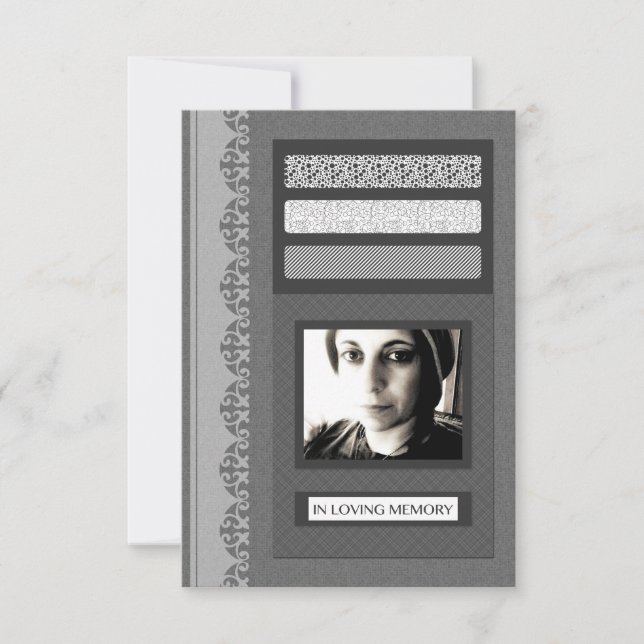 em anúncios de serviço de funeral de memória amoro (Frente)