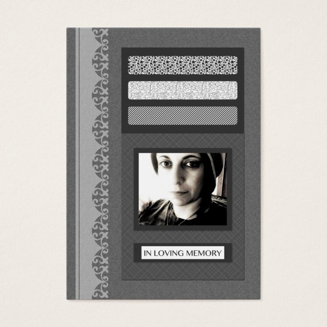 em anúncios de serviço de funeral de memória amoro (Frente)