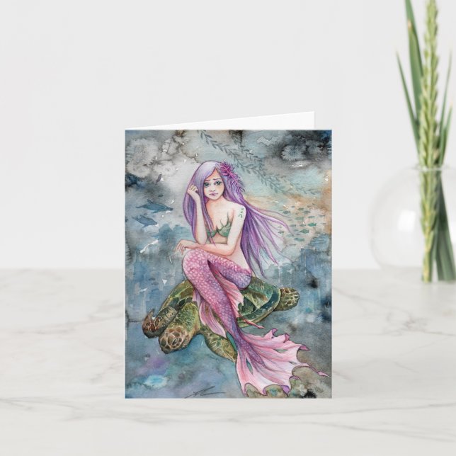 Em Atlantis - Cartão De Nota De Vazio (Frente)