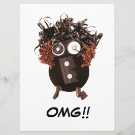 Em Branco Fofo Legal Divertido OMG Mídia Analógica