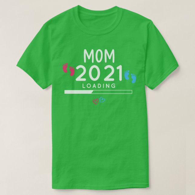 em breve será mãe 2021 carregando camisa mães feli (Frente do Design)
