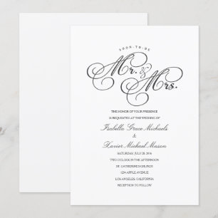 Em Breve, Sr. & Sra. Convite De Casamento