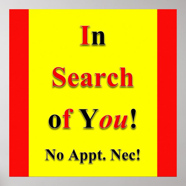 Em Busca de Poster Matte (Frente)