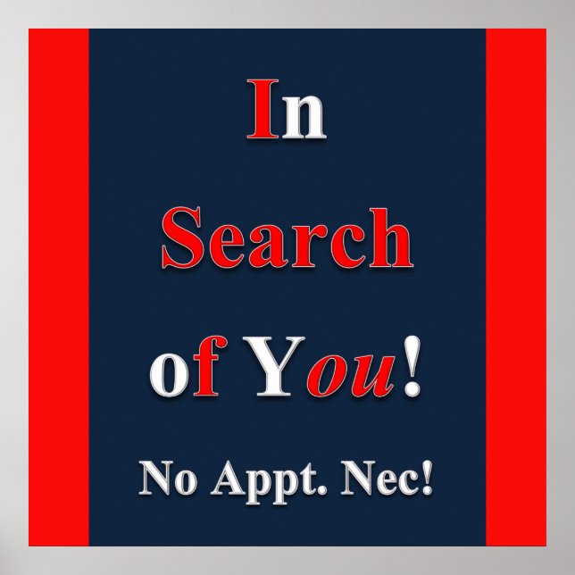 Em Busca de Poster Matte (Frente)