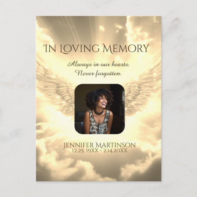 Em Cartão com fotos de memória de amor (Frente)