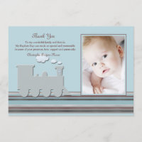 Em cartões de agradecimentos azuis da foto da