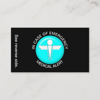 EM CASO DE EMERGÊNCIA Cartão de Alerta Médico