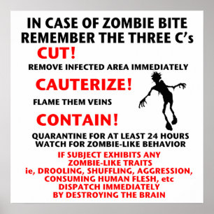 "EM CASO poster da MORDIDA do ZOMBI"