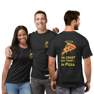 Em crosta, confiamos na camiseta da Pizza Lover
