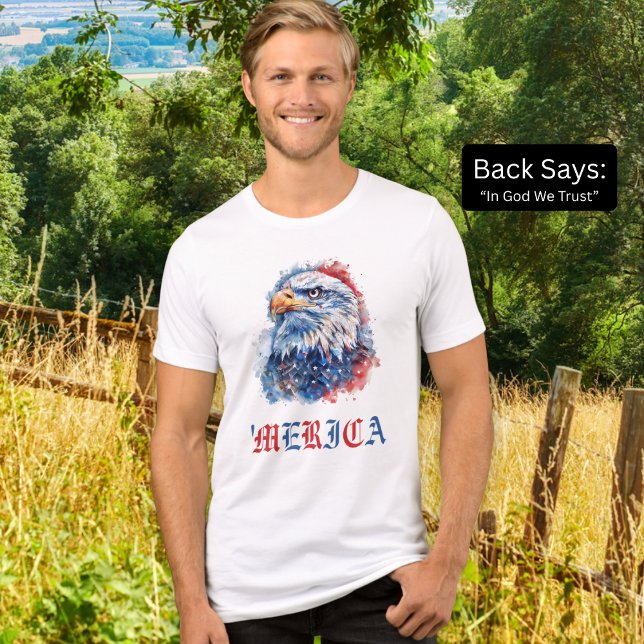 Em Deus, Confiamos Na Águia Vermelha Branco E Azul (Criador carregado)