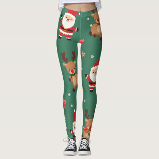 Em dias especiais, leggings de Natal especiais
