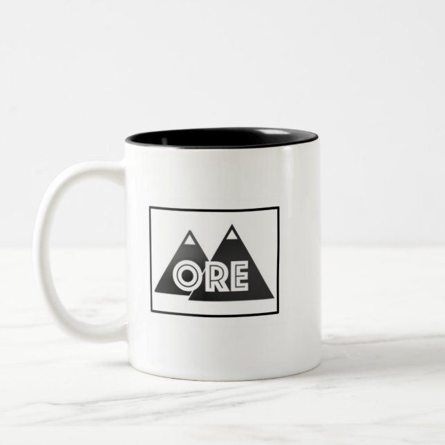 Em Dois Tons 11 0z. Caneca de café de PNW (Esquerda)