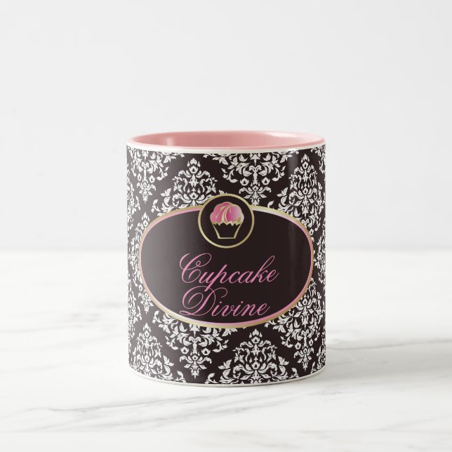 Em Dois Tons 311-Cupcake Divine a caneca de café contínua (Centro)