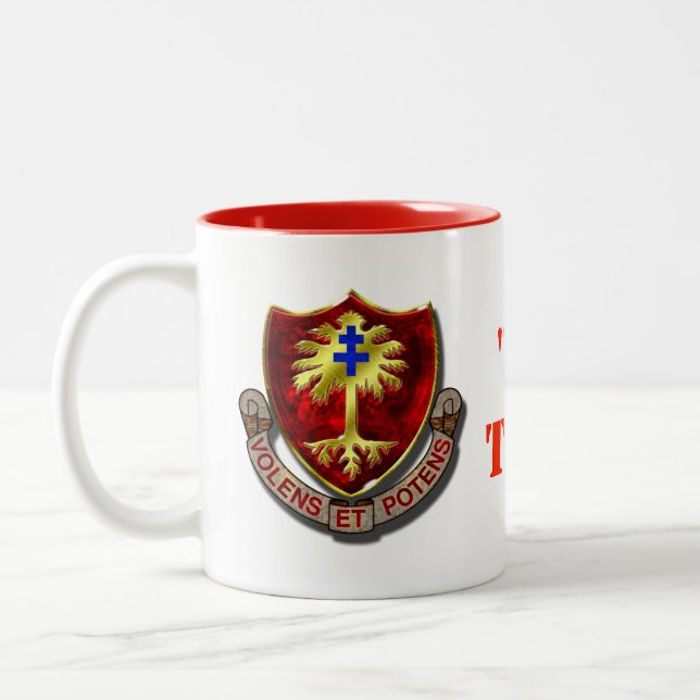 Em Dois Tons 320th Caneca de café da artilharia de exército de (Esquerda)