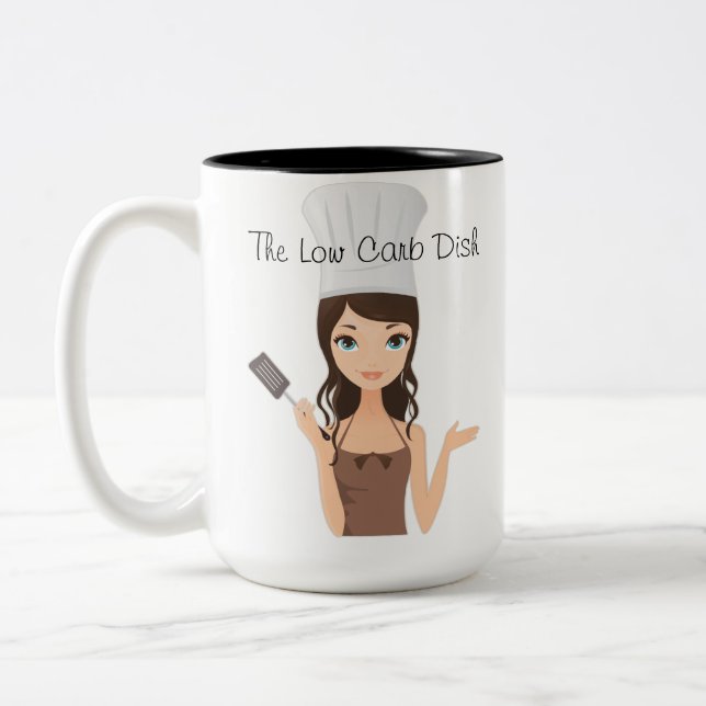 Em Dois Tons A baixa caneca de café do prato do carburador (Esquerda)