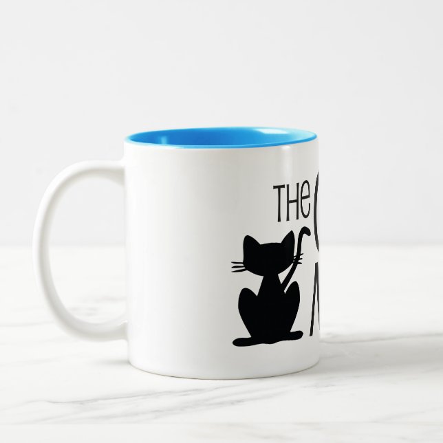 Em Dois Tons A caneca de café do Meow do gato (Esquerda)