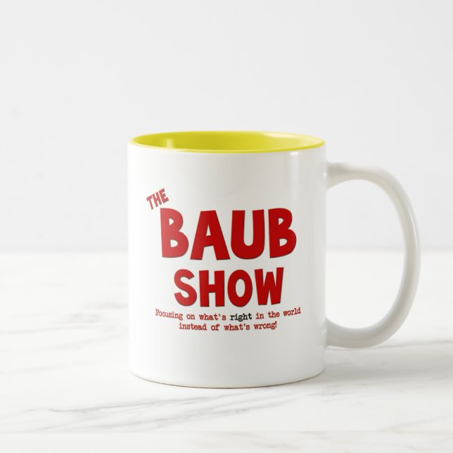 Em Dois Tons A mostra de Baub caneca de café de 15 onças (Direita)