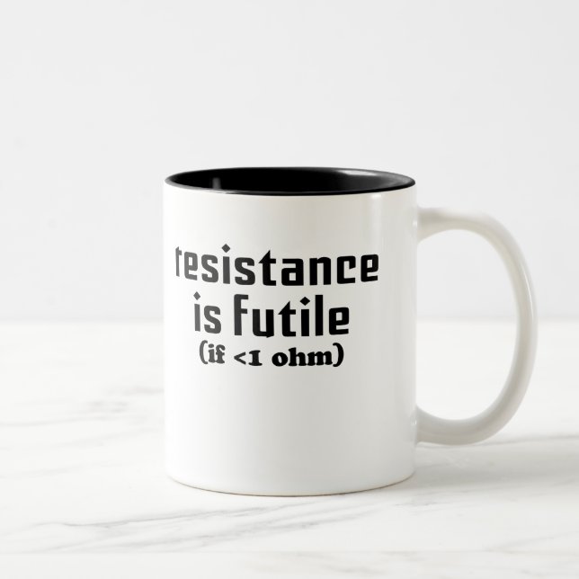 Em Dois Tons A resistência é caneca de café inútil (Direita)