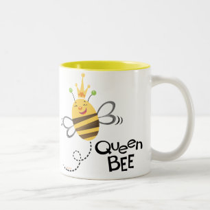 Em Dois Tons ABELHA de rainha, caneca de café