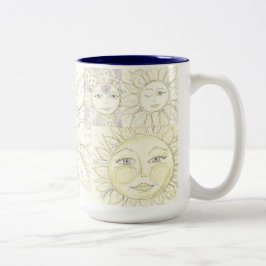 Em Dois Tons Aqui vem o sol - caneca de café