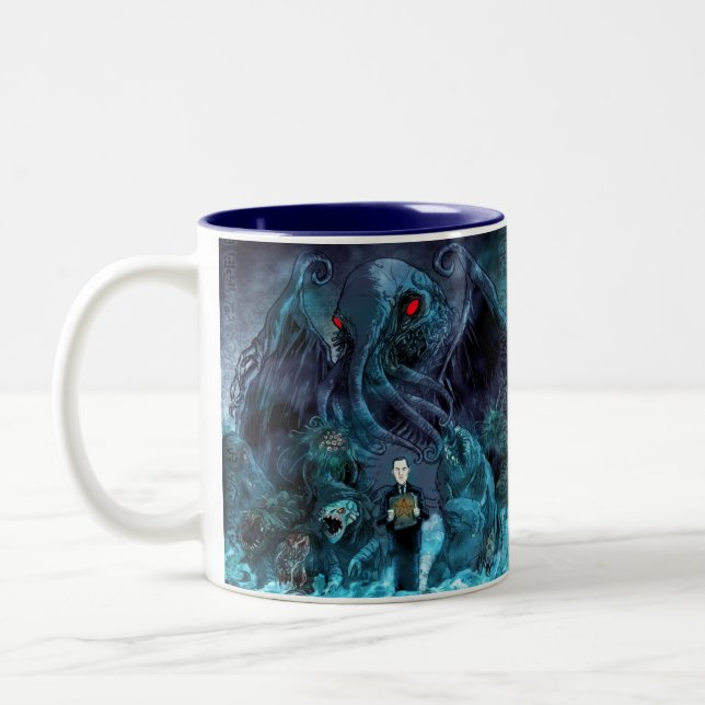 Em Dois Tons As criaturas de Lovecraft são caneca de café (Esquerda)