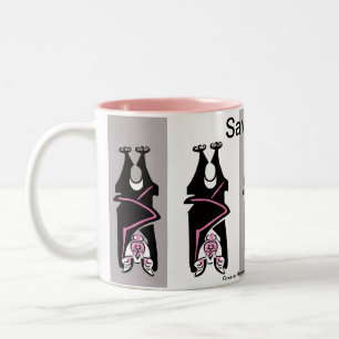 Em Dois Tons Bat - Caneca de café com duas tonalidades