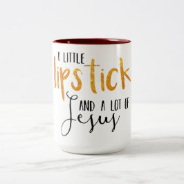 Em Dois Tons Batom e caneca de café de Jesus