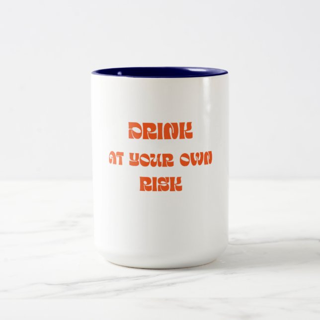 Em Dois Tons Beba Por Sua Própria Conta Caneca de Café Retrô Di (Centro)