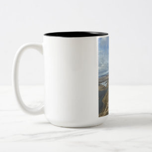 Em Dois Tons Bela Caneca de Café de Duas Cores com Paisagem da