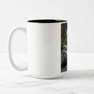 Em Dois Tons Bela Caneca de Café de Duas Cores com Paisagem da