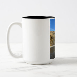 Em Dois Tons Bela Caneca de Café de Duas Cores com Paisagem da