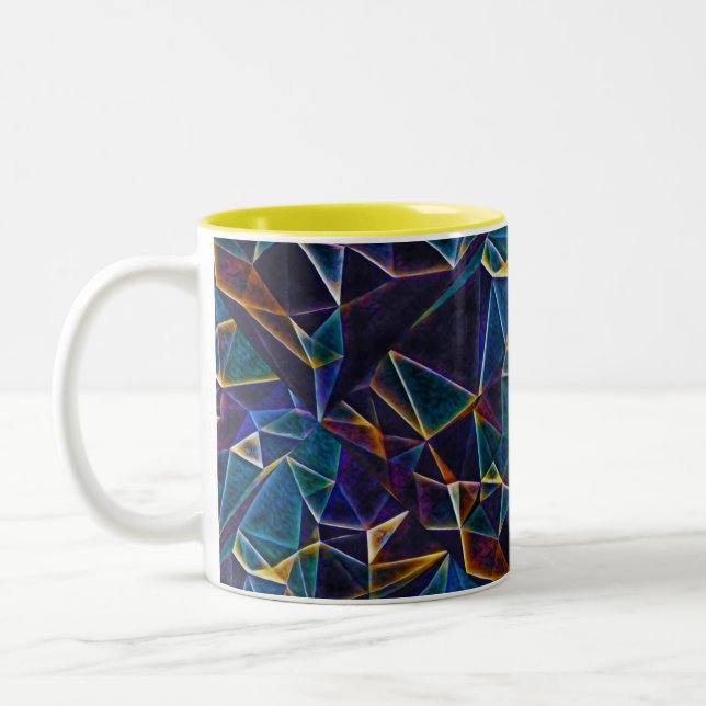 Em Dois Tons Bolhas quebradas de café caneca (Esquerda)