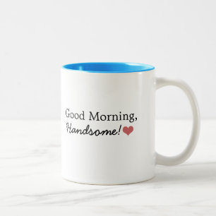 Em Dois Tons Bom dia, considerável! Caneca de café