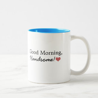 Em Dois Tons Bom dia, considerável! Caneca de café