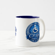 C.P. Life - Design de Caneca de Café Paralisia Cer