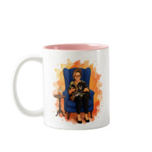 Café Gelado, um Furbaby e um Caneca de Podcast de 