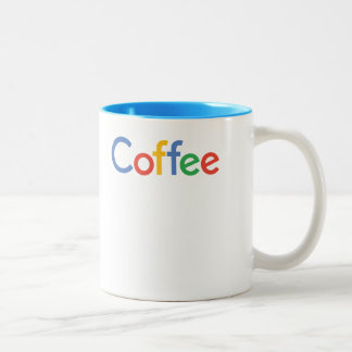 Em Dois Tons café na caneca da pia batismal de google
