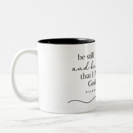 Em Dois Tons CANÇÃO 46:10 - Caneca de Café