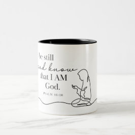 Em Dois Tons CANÇÃO 46:10 - Caneca de Café