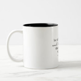 Em Dois Tons CANÇÃO 46:10 - Caneca de Café