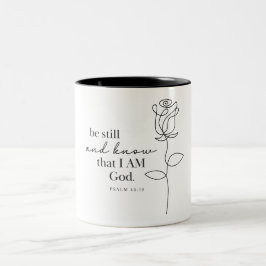 Em Dois Tons CANÇÃO 46:10 - Caneca de Café