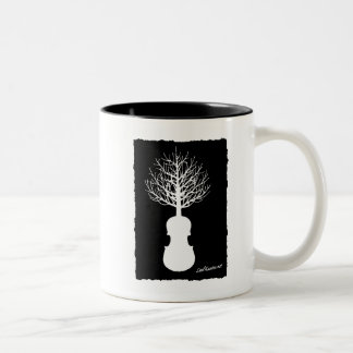 Em Dois Tons Caneca da árvore de café