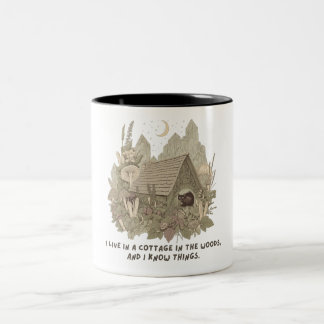 Em Dois Tons Caneca de Bruxa Cottagecore | Caneca de Café de Br
