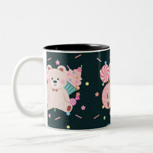 Em Dois Tons Caneca de café