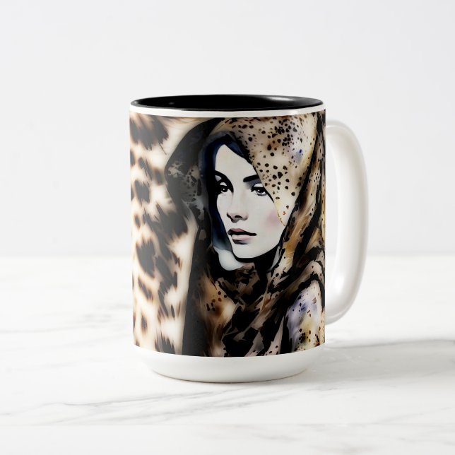 Em Dois Tons Caneca de café (Frente Esquerda)
