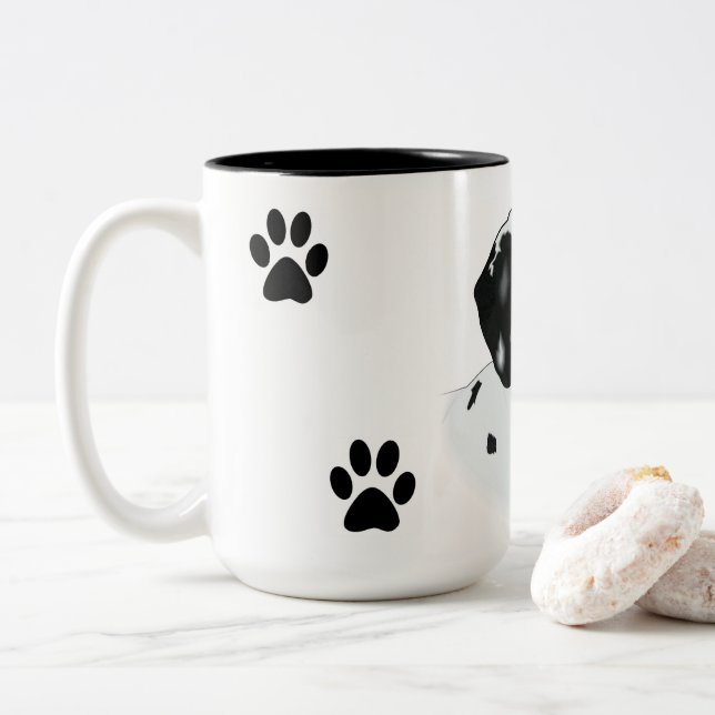 Em Dois Tons Caneca de café (Com Donut)